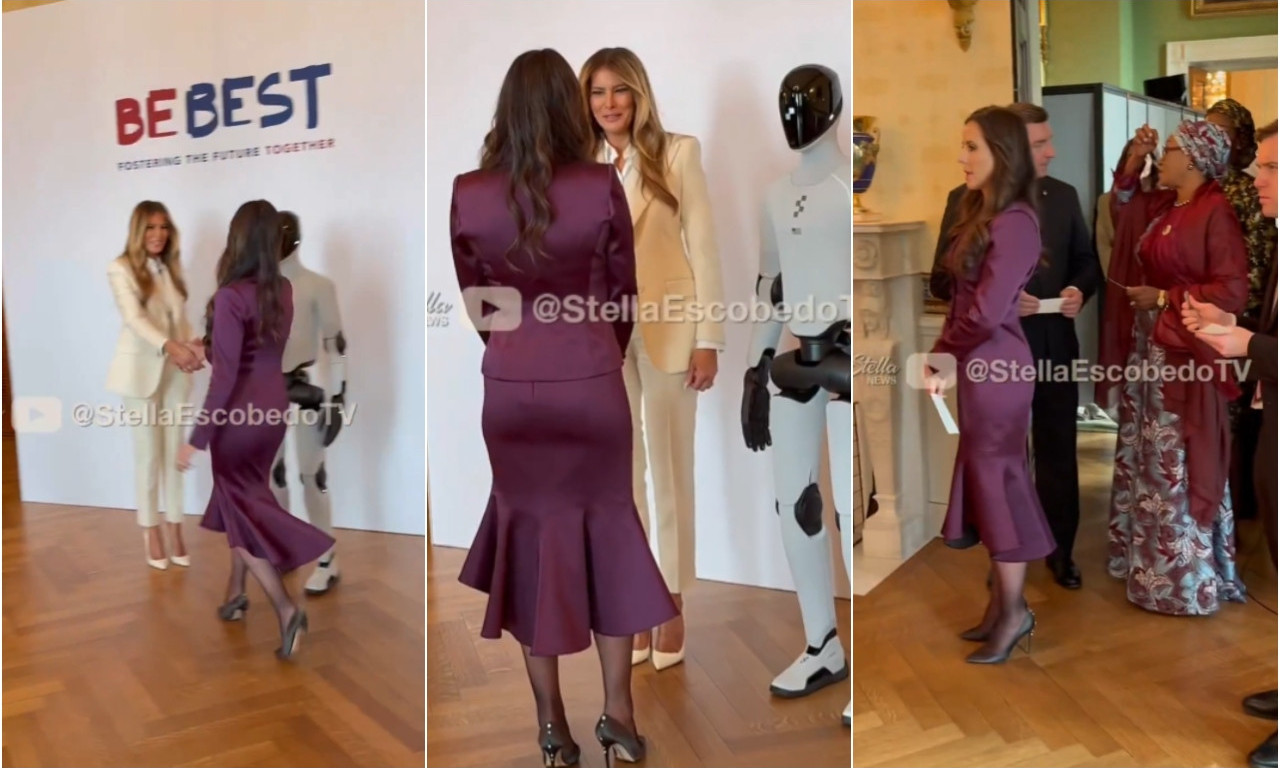POGLEDAJTE OVU SCENU: Tamara Vučić i Melanija Tramp u Vašingtonu pričaju na srpskom (VIDEO)