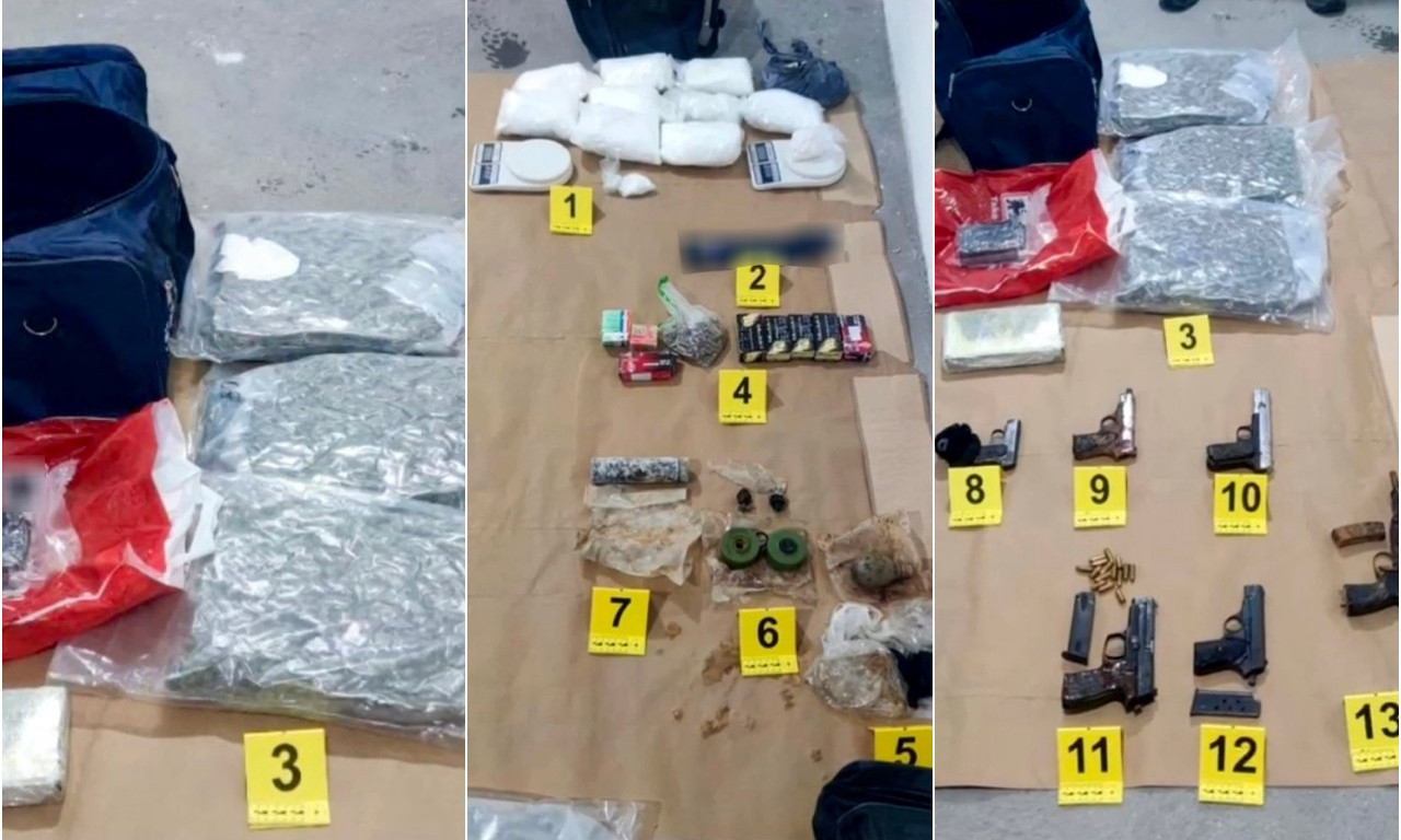 DROGA, BOMBA, ORUŽJE! Nećete verovati šta je sve policija pronašla u garaži, palo hapšenje u Novom Sadu (FOTO)