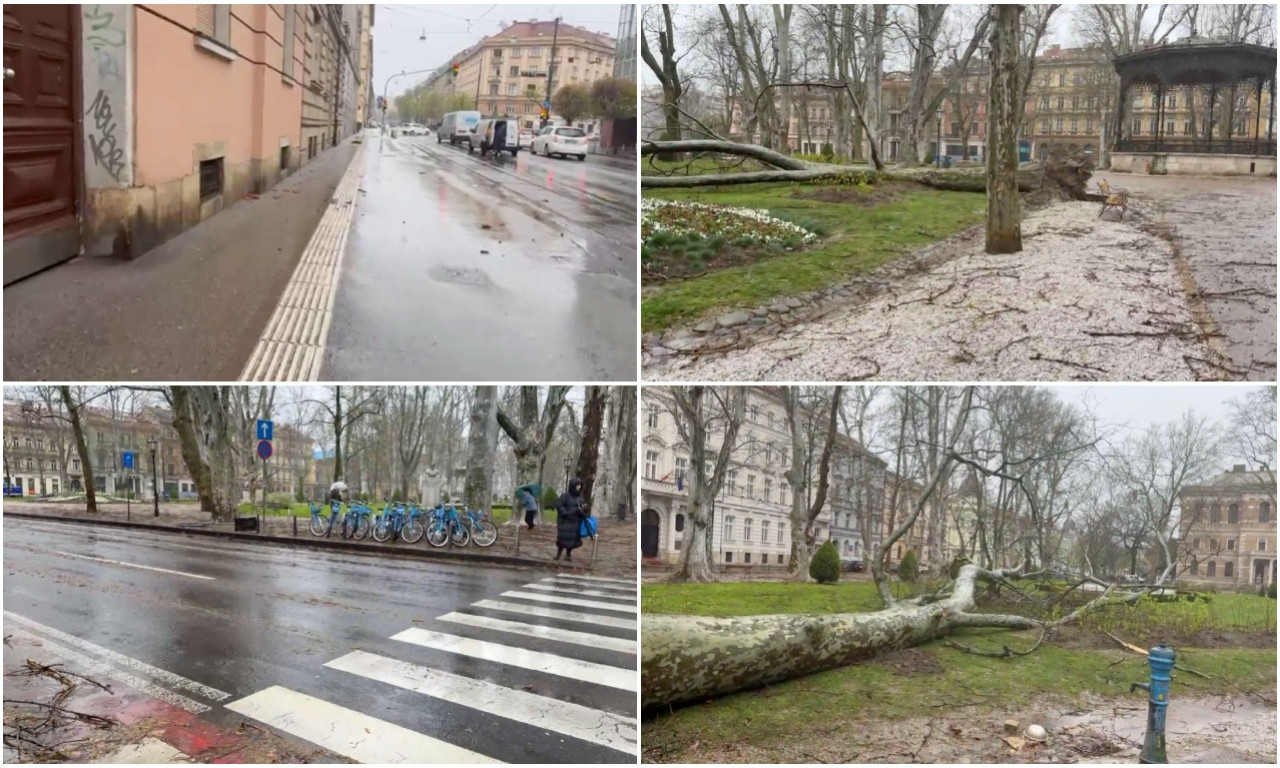 RASULO U ZAGREBU Olujno nevreme paralisalo grad – škole zatvorene, građanima poručeno da ostanu kod kuće! (FOTO)