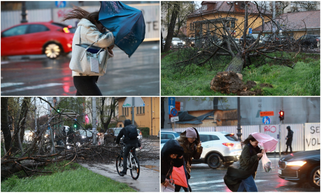 RASULO U ZAGREBU Olujno nevreme paralisalo grad – škole zatvorene, građanima poručeno da ostanu kod kuće! (FOTO)
