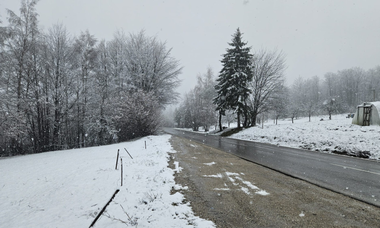 ZLATIBOR POD SNEGOM KAO DA JE JANUAR Na magistralnom putu preko Rudnika kolaps, a padavine se tek najavljuju (VIDEO)