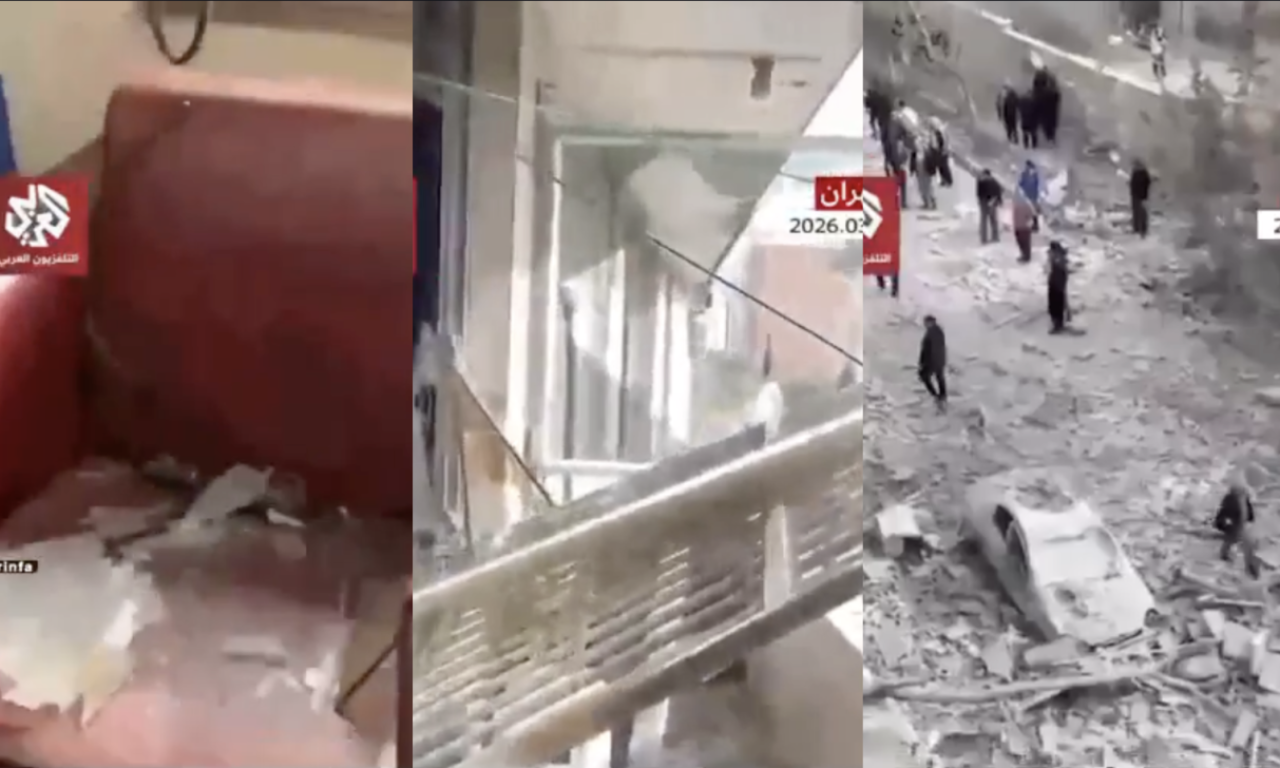 EKSPLOZIJA U ZGRADI TELEVIZIJE! Sve je u ruševinama, rakete sravnile ulice Teherana (VIDEO)