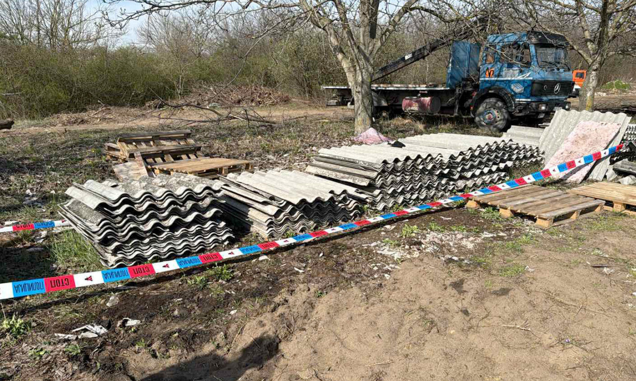 SKLADIŠTIO VELIKU KOLIČINU AZBESTNIH PLOČA Uhapšen Subotičanin zbog ugrožavanja životne sredine (FOTO)