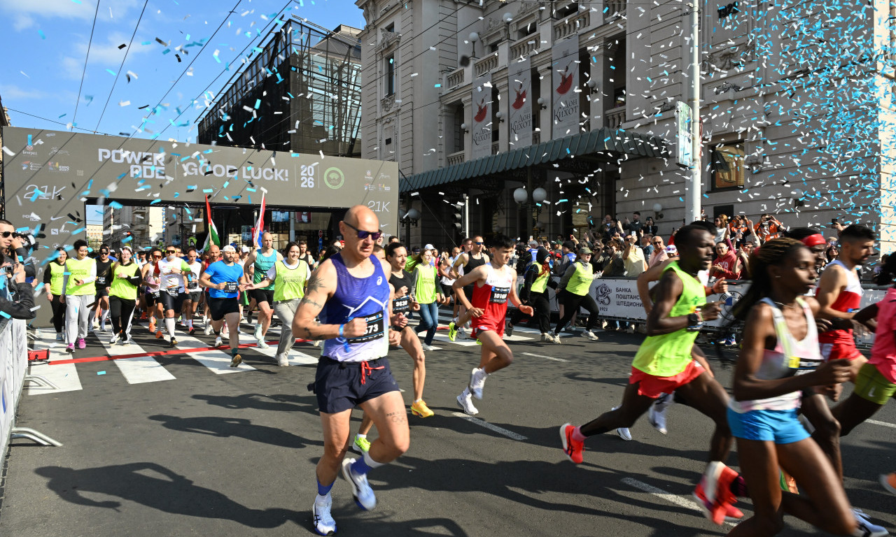 DRUGI DAN BEOGRADSKOG MARATONA Pobednik oborio rekord! Pogledajte atmosferu u prestonici (VIDEO)