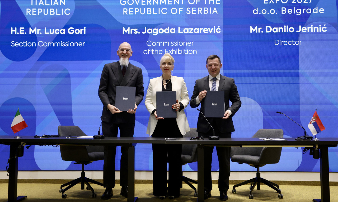 ITALIJA POTPISALA VAŽAN UGOVOR ZA EKSPO 2027! Jagoda Lazarević: "Naša saradnja se reflektuje kroz brojke"