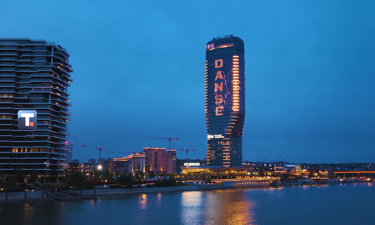 KULA BEOGRAD U ZNAKU PLESNIH MOTIVA: Pogledajte svetlosni spektakl povodom Svetskog dana igre (VIDEO)