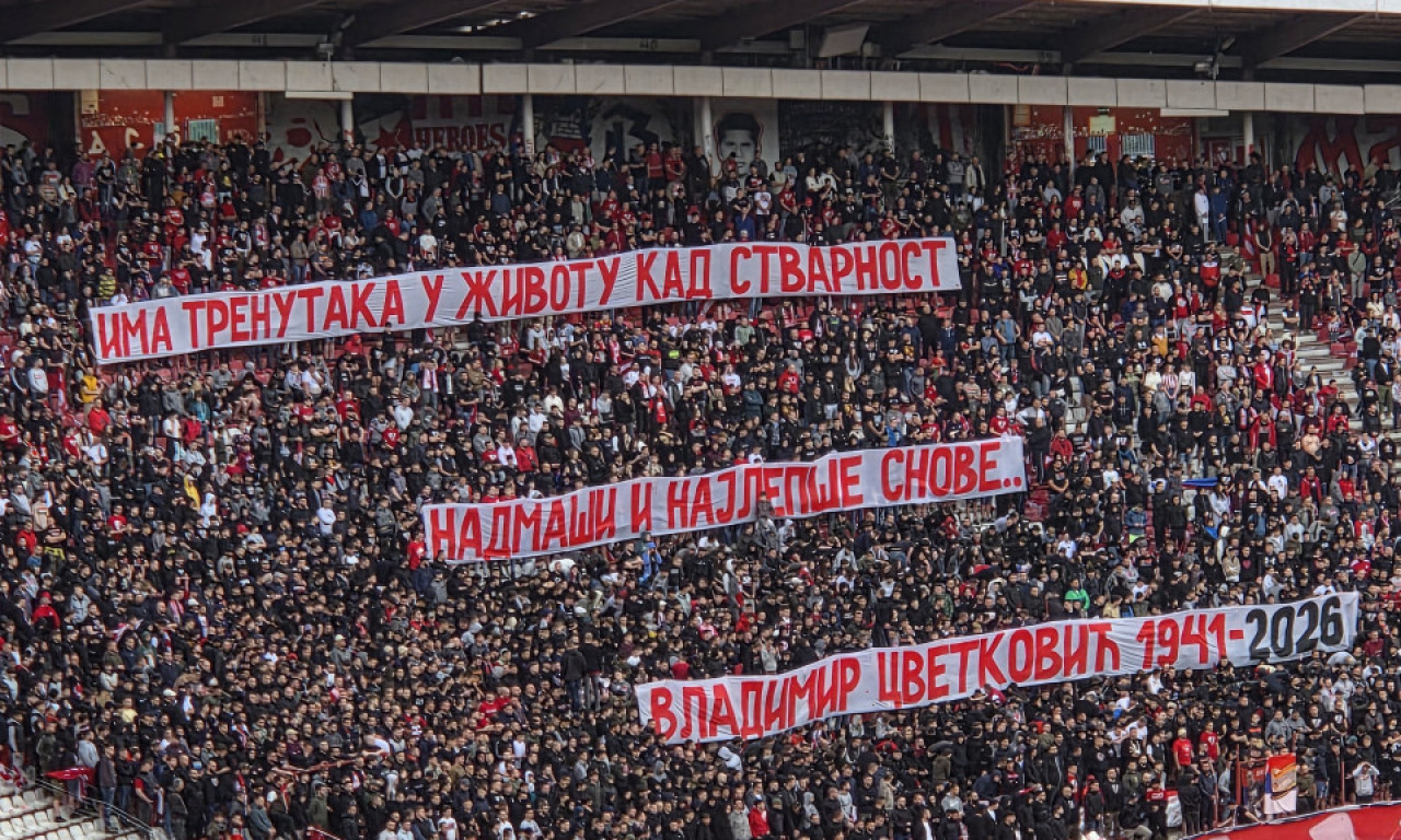 CRVENA ZVEZDA PORAŽENA OD NOVOG PAZARA! Pogledajte kako su se navijači oprostili od Vladimira Cvetkovića (FOTO)