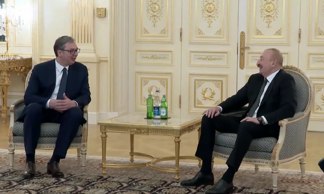 RADNA POSETA AZERBEJDŽANU: Predsednik Vučić se u Bakuu sastao sa Ilhamom Alijevim (VIDEO)