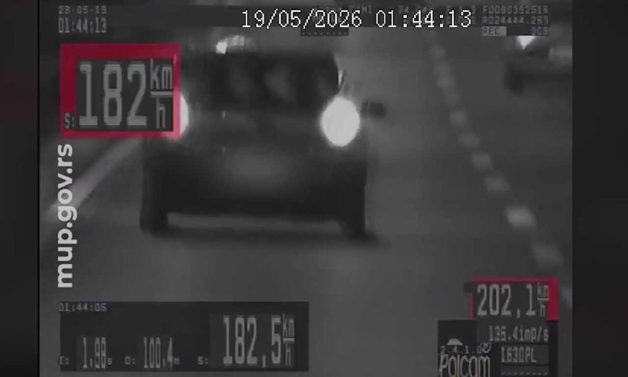 DIVLJAO NA NOVOM BEOGRADU! Policija zaustavila vozača koji se kretao brzinom od 182 kilometra na čas (VIDEO)