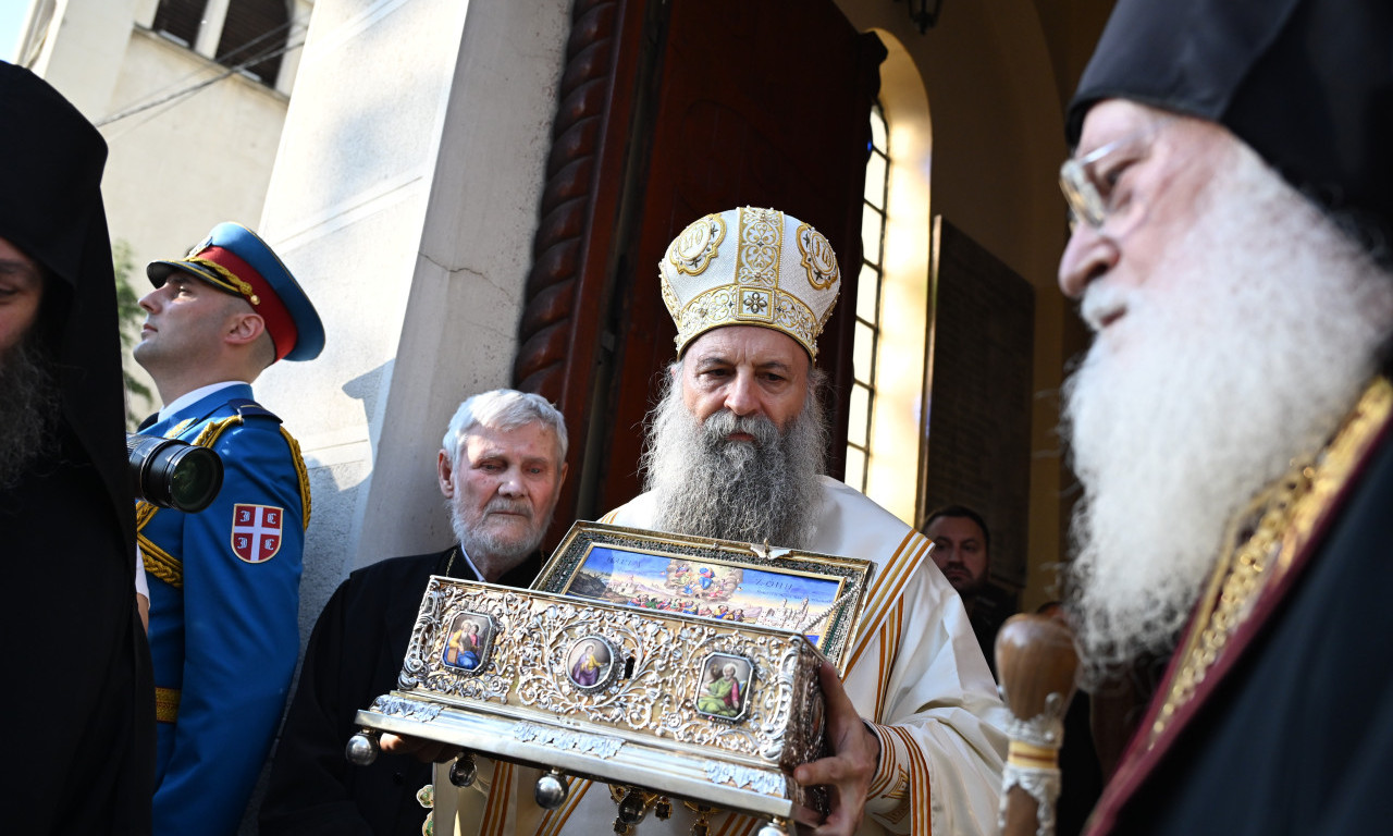 BILA JE BOŽJA VOLJA DA SVETINJA BUDE U SRBIJI! Patrijarh Porfirije o donošenju Pojasa Presvete Bogorodice u Beograd