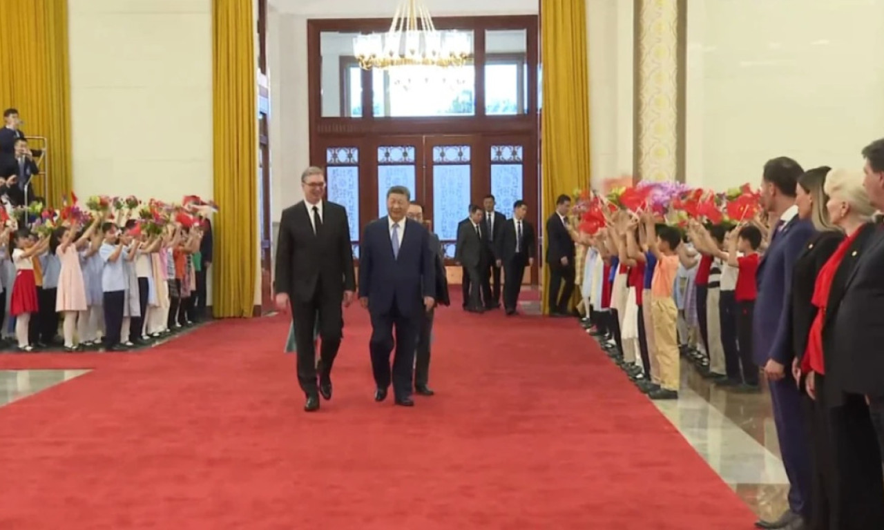 POČEO SAMIT LIDERA U PEKINGU Vučić stigao u Veliki dom naroda, dočekao ga predsednik Si Đinping