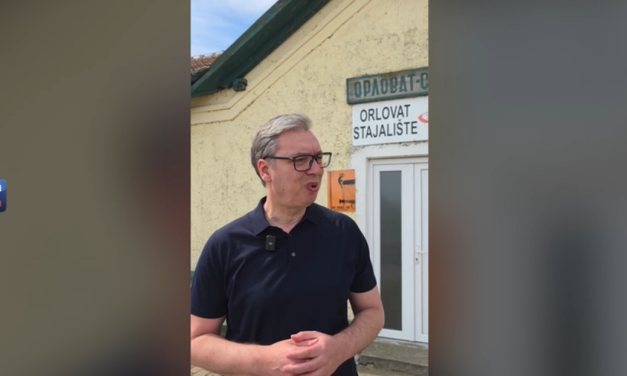 VUČIĆ OBEĆAO MEŠTANIMA ORLOVATA: Rekonstruisaćemo ovde železničku stanicu i mnoge druge