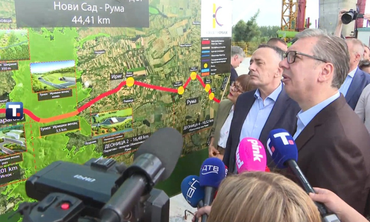 VELIKI DAN ZA NOVI SAD: Vučić prisustvuje ključnom trenutku izgradnje mosta preko Dunava (VIDEO)