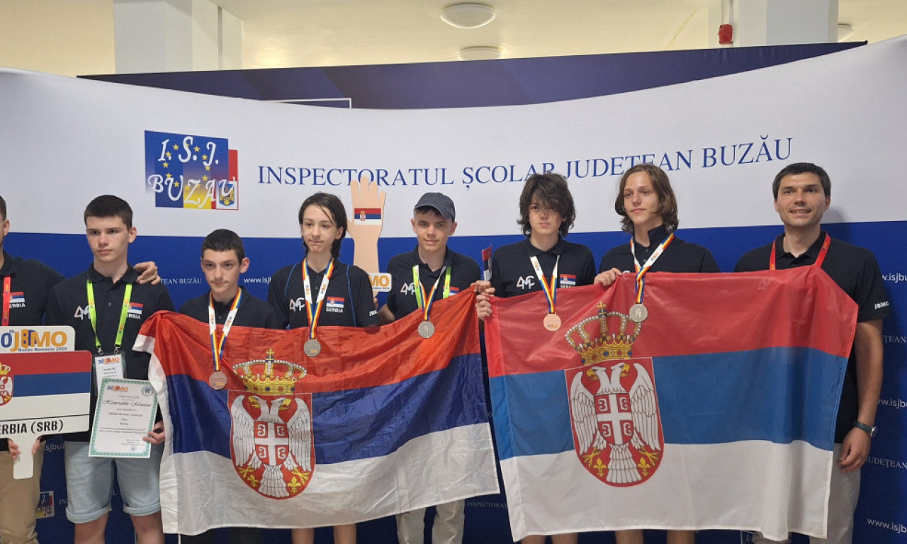 SJAJAN USPEH MLADIH MATEMATIČARA: U Rumuniji učenici iz Srbije osvojili 3 srebrne, 2 bronzane medalje i 1 pohvalu
