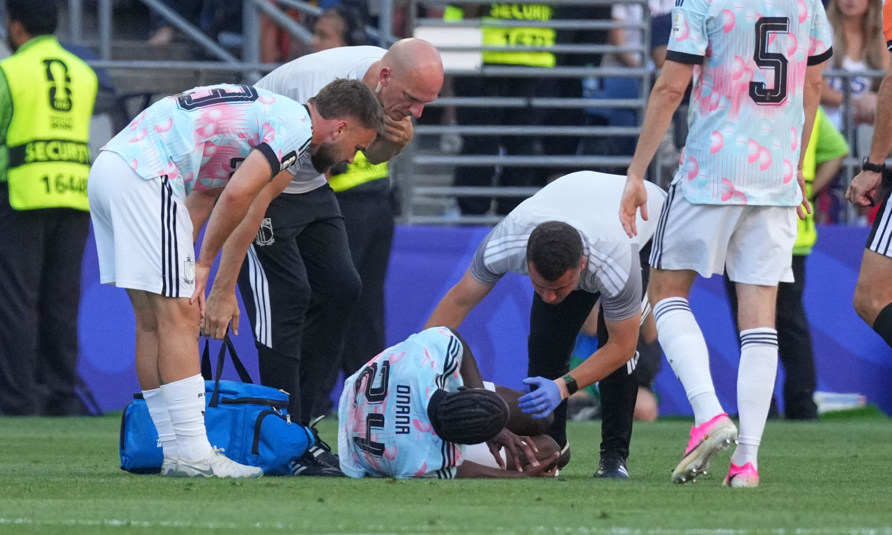 KATASTROFA ZA BELGIJU: Onana zbog povrede kolena ne igra do kraja Svetskog prvenstva