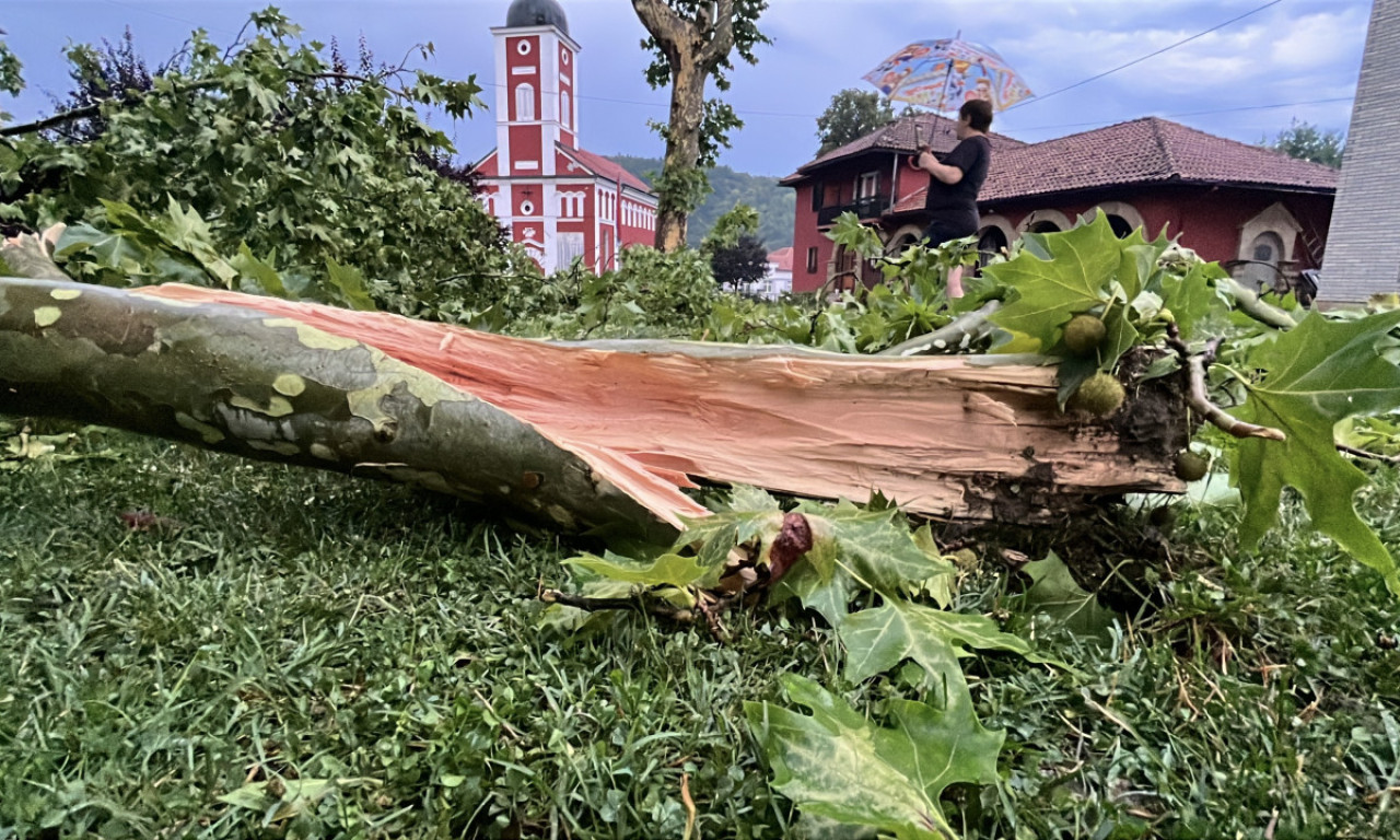 JAKO NEVREME POGODILO GUČU Grom uništio jedan od simbola Sabora trubača