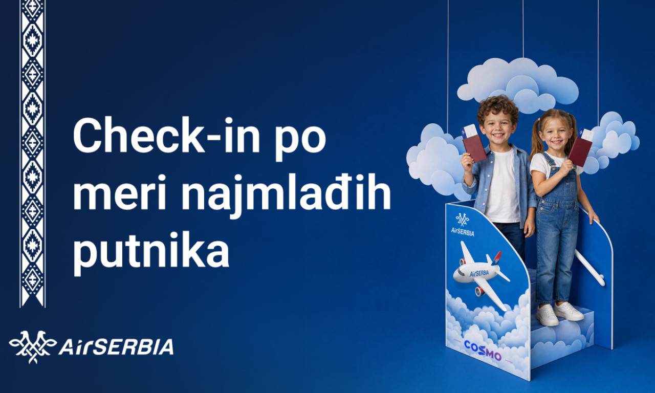 ZA PRIJATNIJE I JEDNOSTAVNIJE PUTOVANJE: Er Srbija na aerodromu "Nikola Tesla" uvela Femili ček-in za porodice sa decom
