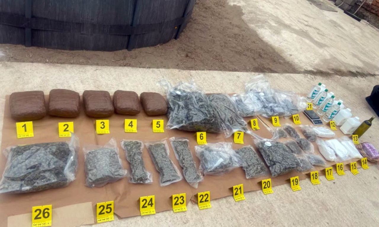 ZAPLENJENO 16 KILOGRAMA MARIHUANE, AMFETAMINA I HAŠIŠA: U Požarevcu uhapšena dva muškarca zbog prodaje droge! (FOTO/VIDEO)