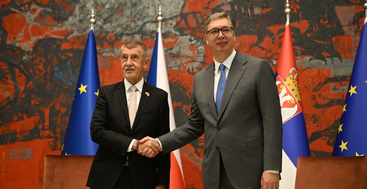 TET-A-TET SASTANAK VUČIĆA I BABIŠA U toku ključni razgovori između Srbije i Češke (FOTO+VIDEO)