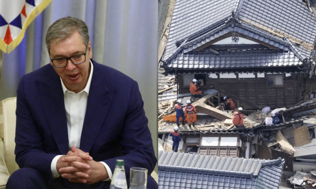 VUČIĆ UPUTIO SAUČEŠĆE NARODU JAPANA Srbija ponudila pomoć nakon razornog zemljotresa koji broji žrtve