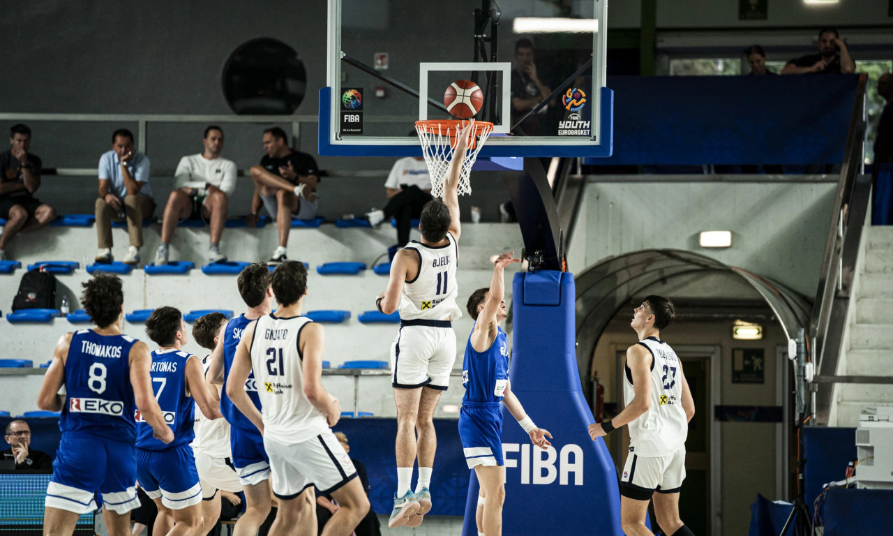 ORLIĆI PALI POSLE PREOKRETA: Ništa od četvrtfinala Evropskog prvenstva, juniorska košarkaška reprezentacija poražena od Grčke!