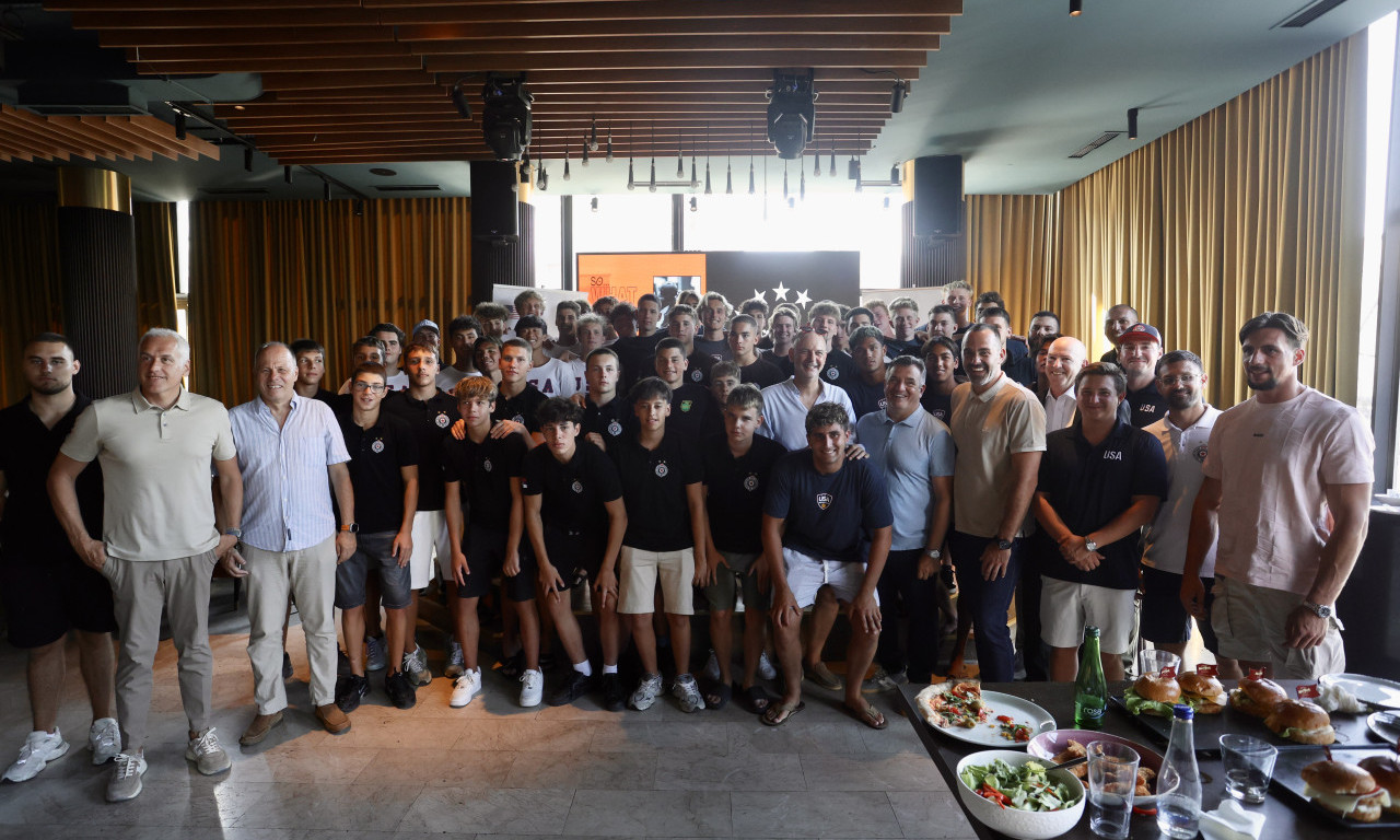 VELIKA ČAST ZA OMLADINCE: Ambasada SAD održala prijem povodom boravka američkih vaterpolo omladinaca u Srbiji