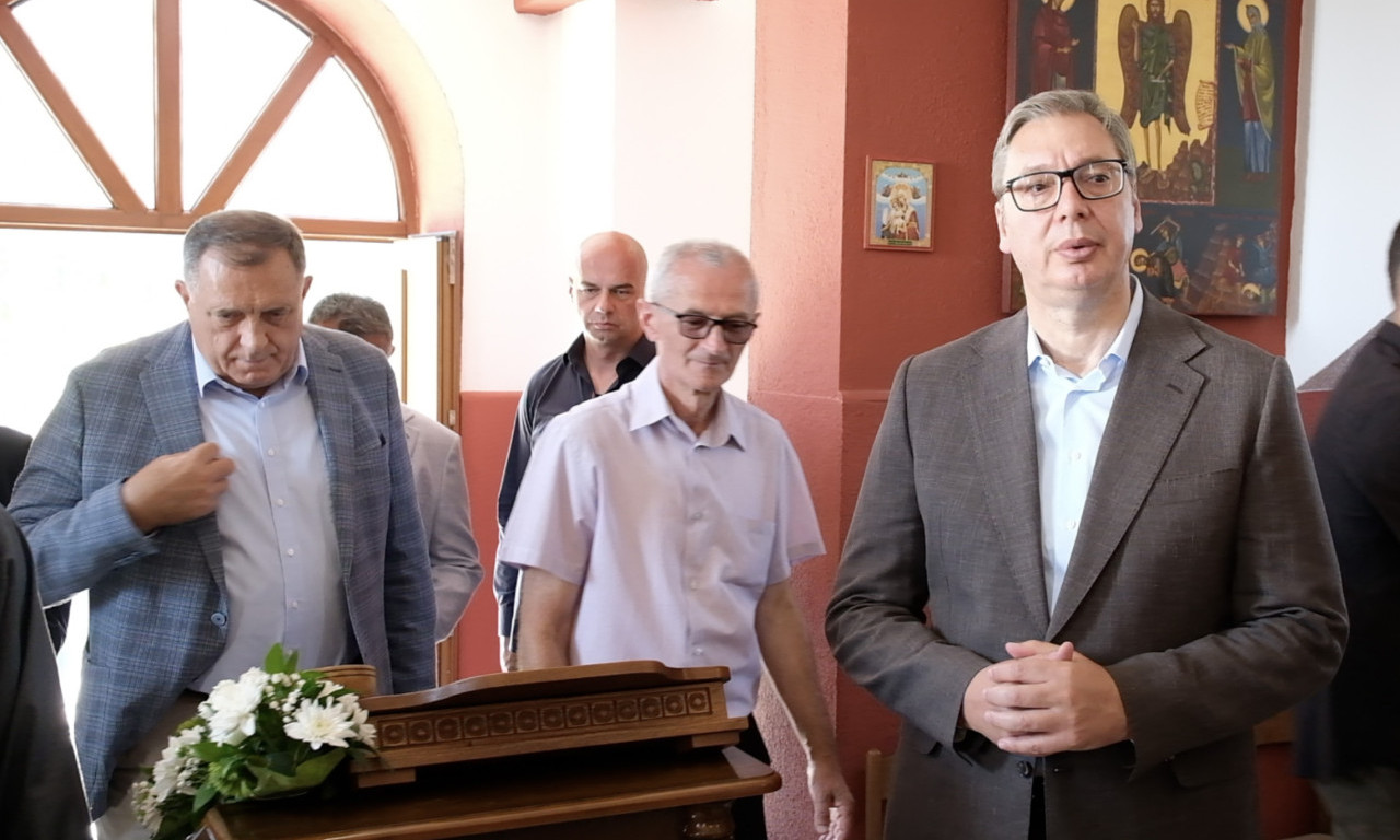 VUČIĆ U REPUBLICI SRPSKOJ: Predsednik u poseti Hramu rođenja presvete Bogorodice u Bugojnu