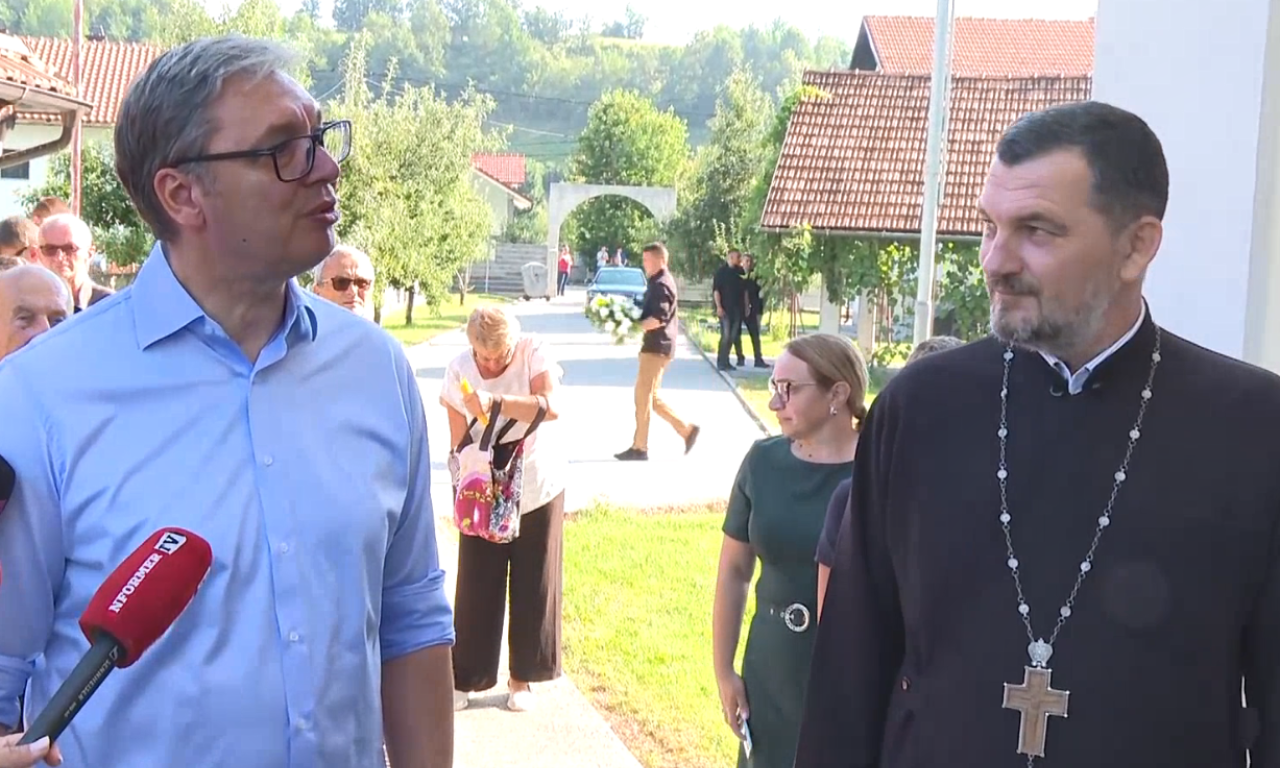 VUČIĆ U REPUBLICI SRPSKOJ: Predsednik u poseti Hramu rođenja presvete Bogorodice u Bugojnu