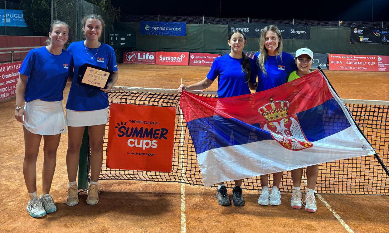 SRBIJA IMA ČIME DA SE PONOSI: Ženska teniska juniorska reprezentacija do 18 godina prvak Evrope!