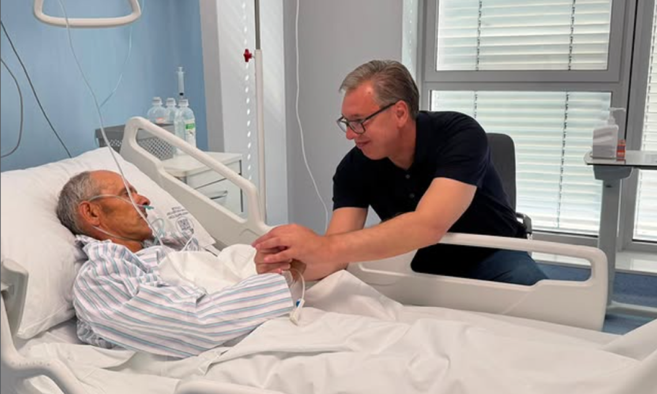 PREDSEDNIK VUČIĆ POSETIO SRBINA PREBIJENOG U ZUBINOM POTOKU: Povrede su teže nego što smo očekivali