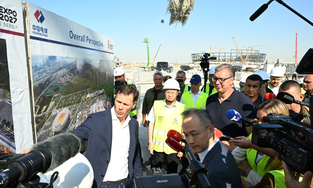 VUČIĆ SA AMBASADOROM KINE OBILAZI GRADILIŠTE EKSPO: "Srbija mora da bude najbolji mogući domaćin" (VIDEO)
