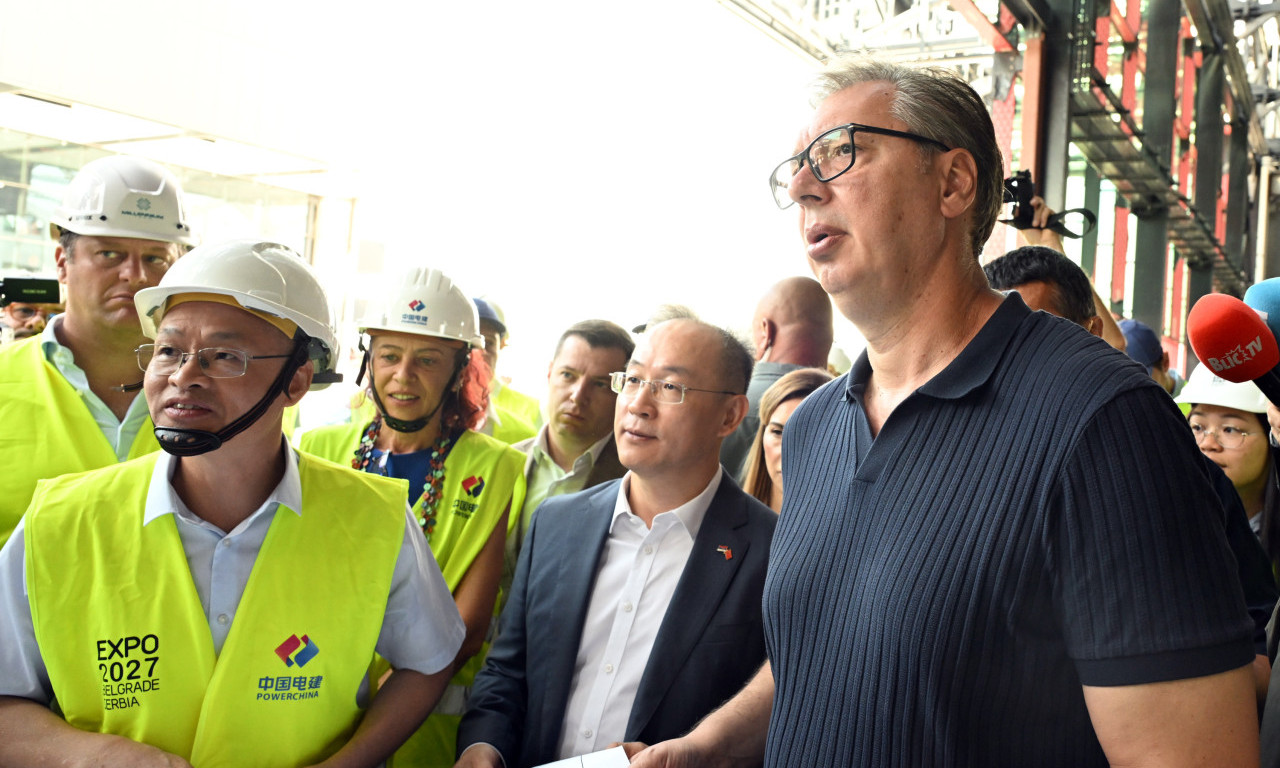VUČIĆ I LI MING NA GRADILIŠTU EKSPO Predsednik otkrio detalje megaprojekta, pa poručio radnicima: Vi gradite istoriju! (VIDEO)