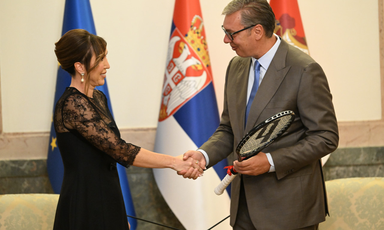 JELENA JANKOVIĆ ĆE BITI PROMOTER EKSPA 2027 Predsednik Vučić ugostio nekadašnju prvu teniserku sveta (VIDEO)