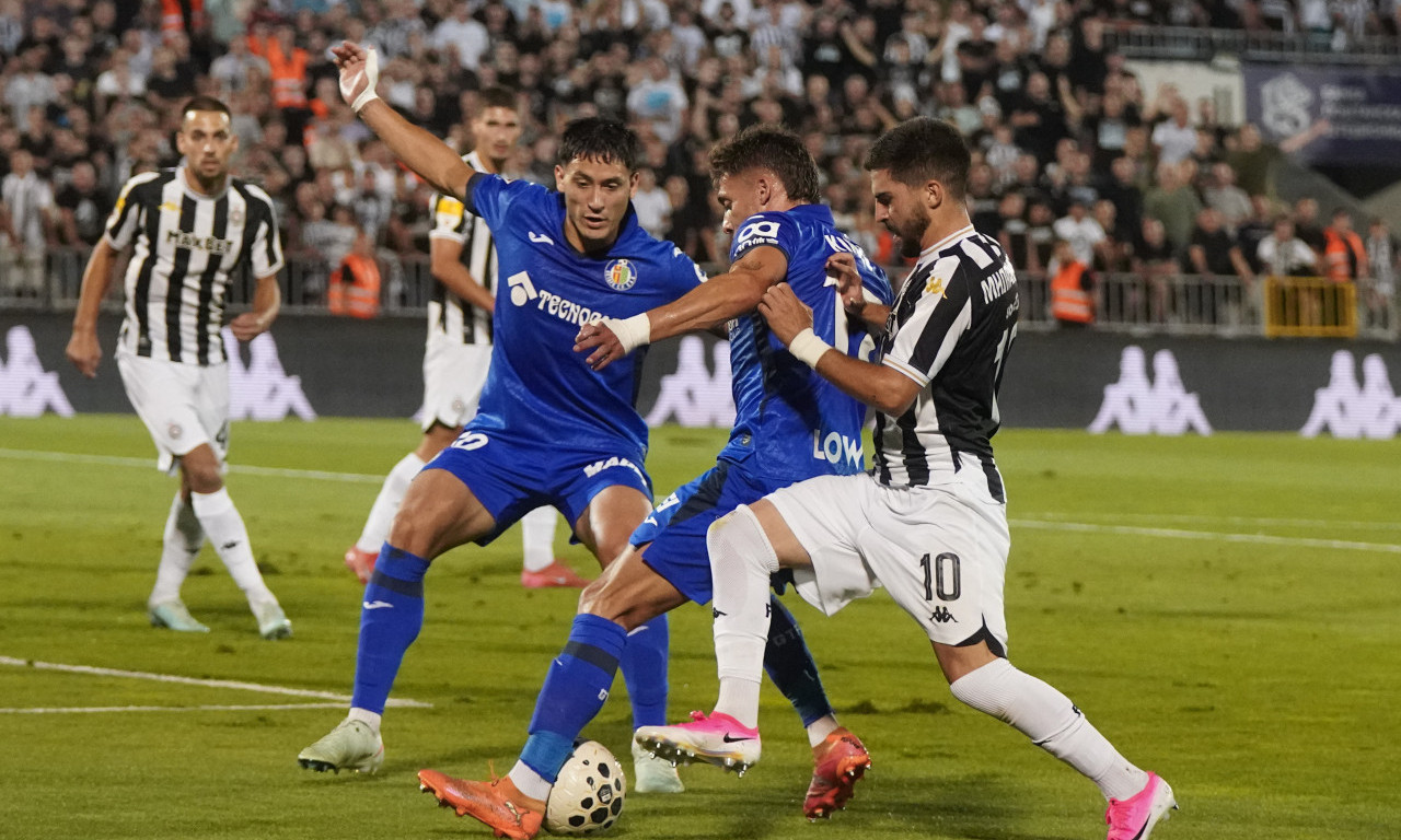 "CRNO-BELI" DALI I POSLEDNJI ATOM SNAGE, ALI NISU USPELI: Fudbaleri Partizana pobedili Hetafe, ali ostali bez plasmana u Ligu konferencije! (FOTO)
