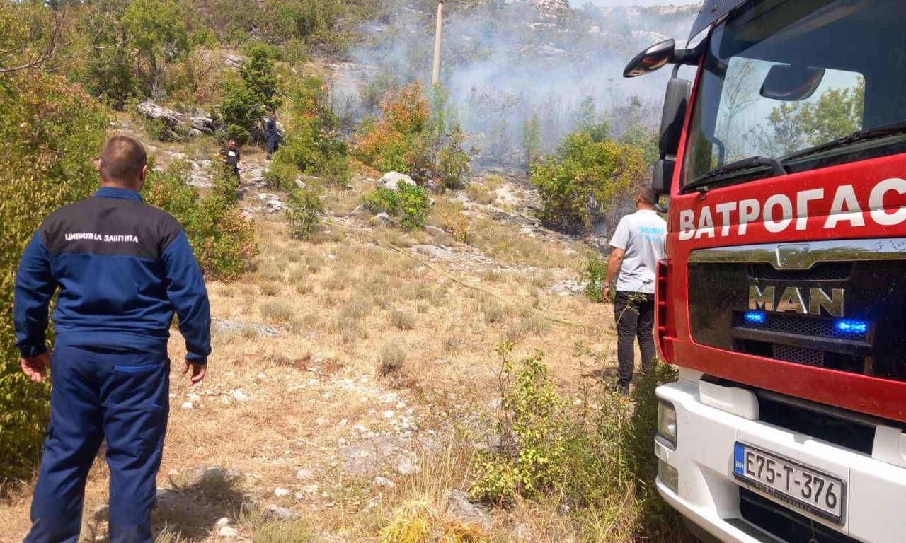 NIKAKO DA SE SMIRI: Više požara aktivno u Republici Srpskoj, najteža situacija na području Bileće