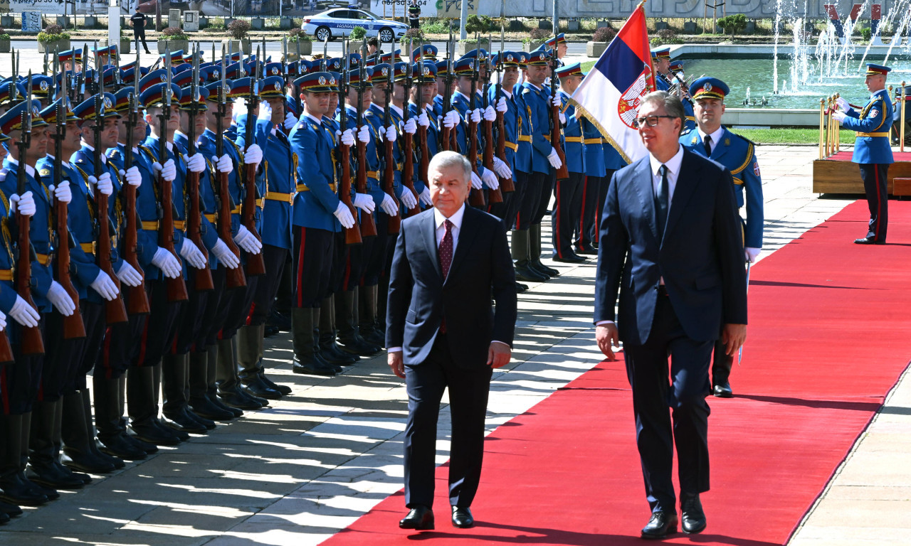VUČIĆ SA MIRZIJOJEVIM: U toku razgovor dvojice predsednika u Palati Srbija (VIDEO)