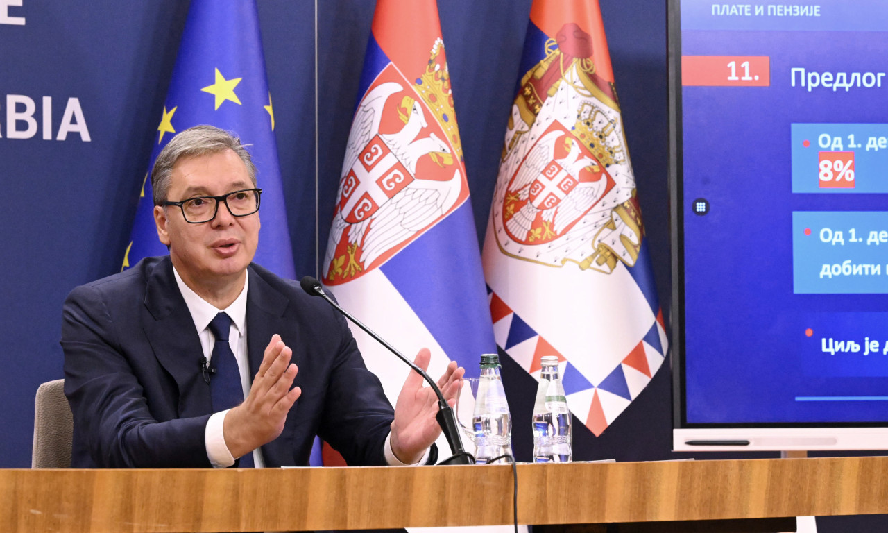 POVEĆANJE PENZIJA 7,5 ODSTO, PLATE VEĆE I DO 12 ODSTO! Vučić predstavio mere za poboljšanje životnog standarda (VIDEO)