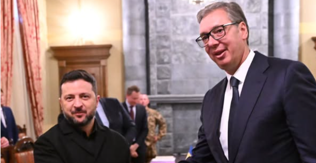 ZNAČAJAN SASTANAK PREDSEDNIKA SRBIJE: Vučić sa Zelenskim o pitanjima važnim za Srbiju i Ukrajinu i čitav region