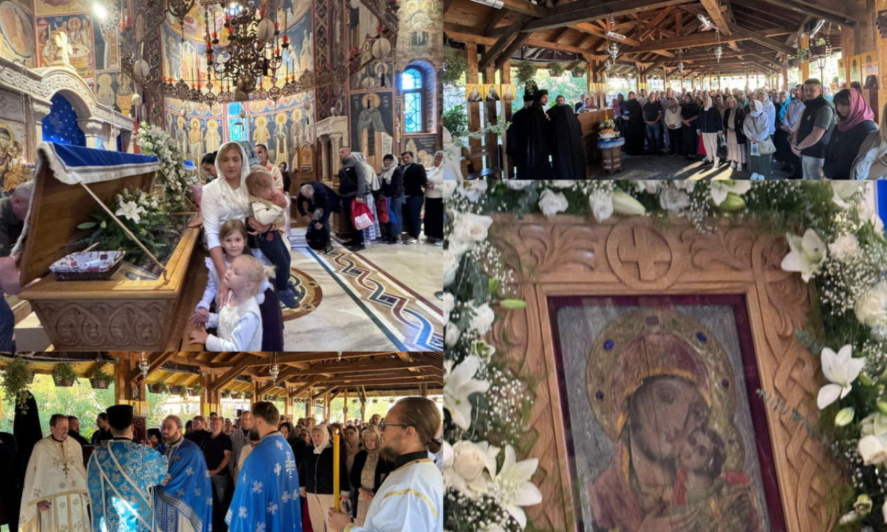 REKE LJUDI DANAS U TUMANU! Hiljade vernika stigle pred čudotvornu ikonu: Prizori iz manastira ostavljaju bez daha (FOTO+VIDEO)