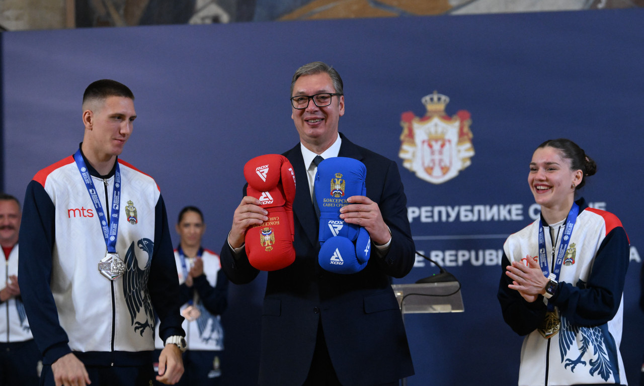 BOKSERSKA REPREZENTACIJA SRBIJE NA PRIJEMU KOD VUČIĆA: "Obradovali ste naš narod i ponosan sam na vas" (VIDEO)