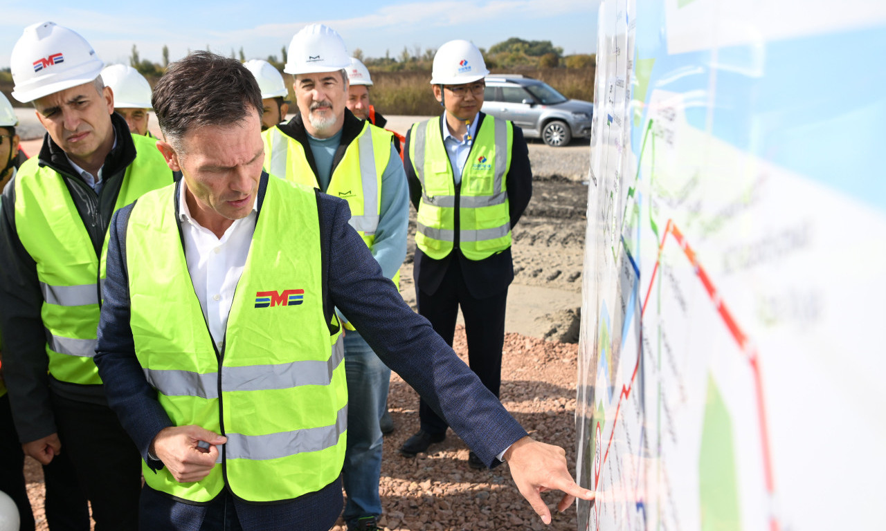 "KRTICA" STIŽE U SRBIJU Siniša Mali obišao gradilište na Makišu i najavio početak ključne faze radova na Beogradskom metrou (FOTO)