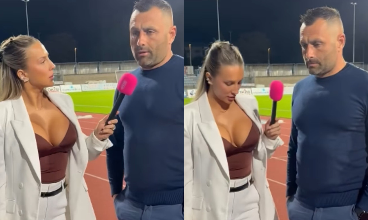 „BORI SE ZA ŽIVOT, IZDRŽI BRATE!“ Trener sklanja pogled od reporterke, navijači traže VAR proveru (VIDEO)