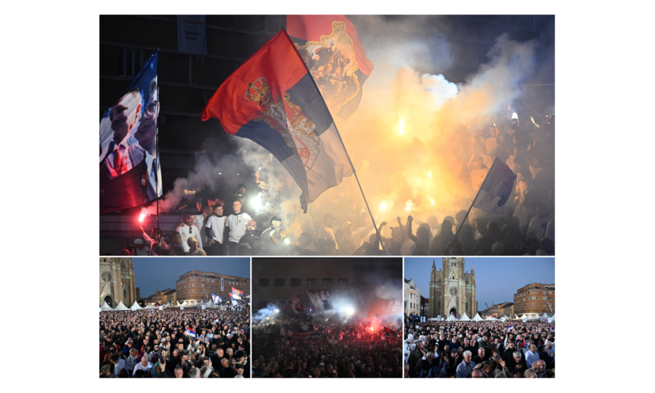 PREPUN TRG SLOBODE U NOVOM SADU! Počeo veliki skup Ujedinjene Srbije, stigli Fico i Dodik