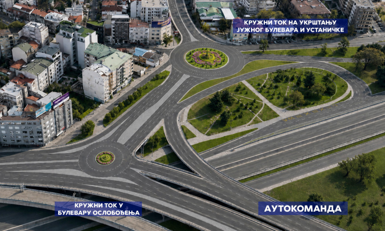 VELIKI SAOBRAĆAJNI PROJEKTI U BEOGRADU: Pet novih kružnih tokova planirano za 2027. godinu