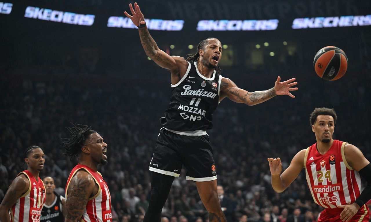 DERBI KAKAV DOLIKUJE: Košarkaši Partizana posle produžetka pobedili Zvezdu u evroligaškom "večitom derbiju"