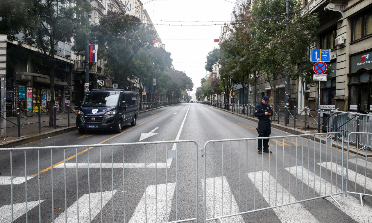 ULICA KRALJA MILANA ZATVORENA ZA SAOBRAĆAJ! Blokirana deonica od Kneza Miloša do Terazija, razlog nepoznat (FOTO)