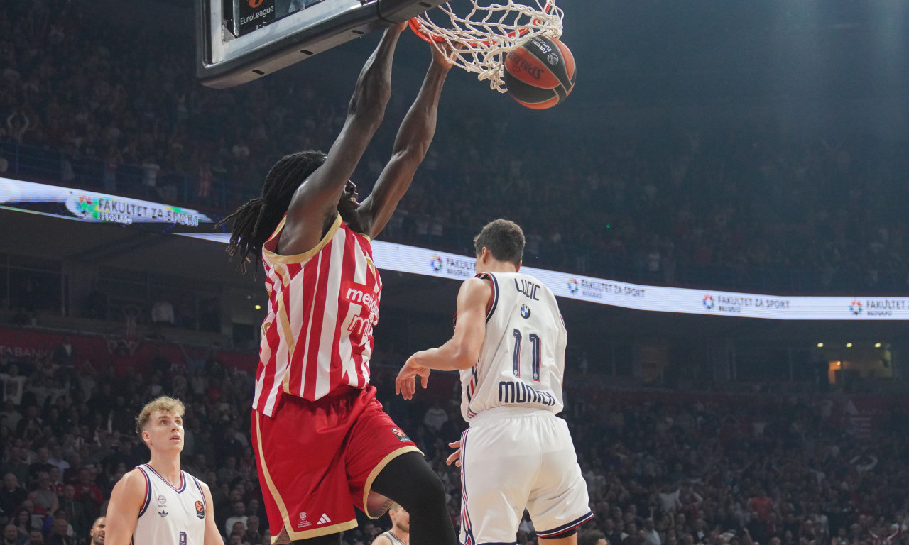 BAJERN NIJE ZNAO ŠTA GA JE SNAŠLO U BEOGRADU! Zvezda ubacila 103 poena i deklasirala Nemce u Evroligi (FOTO)